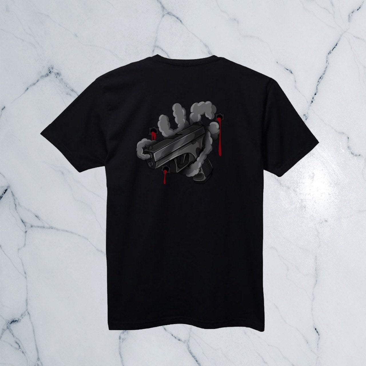 'Smoke Trigger' T-shirt Black