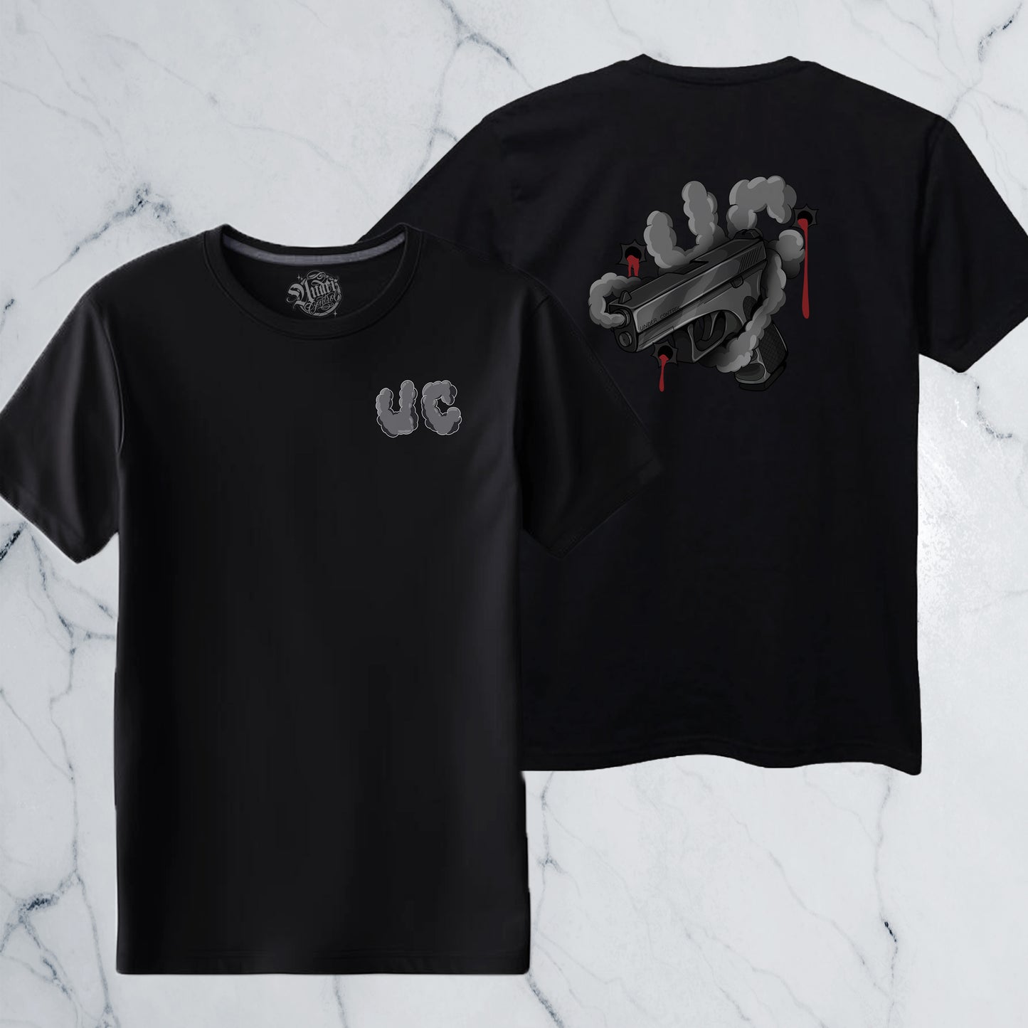 'Smoke Trigger' T-shirt Black